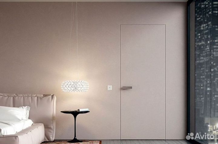 Межкомнатная скрытая дверь под отделку