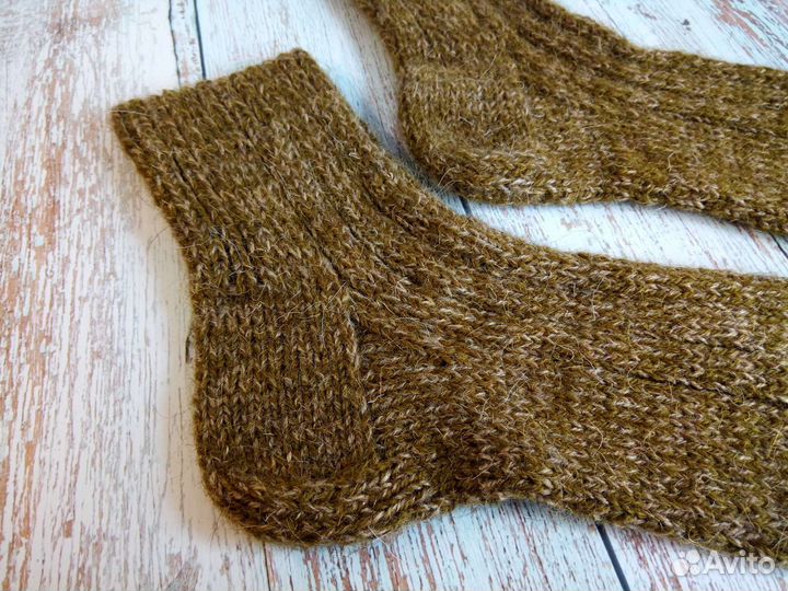 Носки шерстяные мужские вязаные