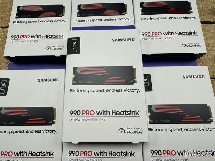 Новые SSD Samsung 1000Gb 990 PRO w/h-2 с радиаторо