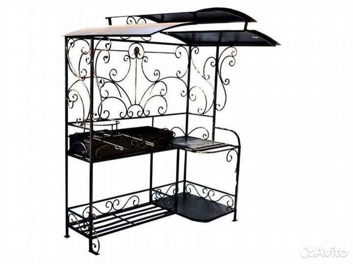 Мангал с крышей Лидер Про