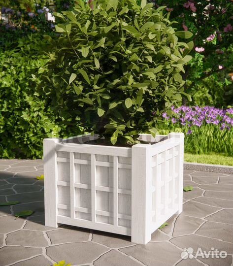 Деревянные уличные кашпо Бета