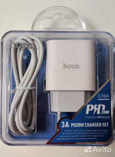 Зарядное устройство для iPhone 20W Hoco C76A Speed
