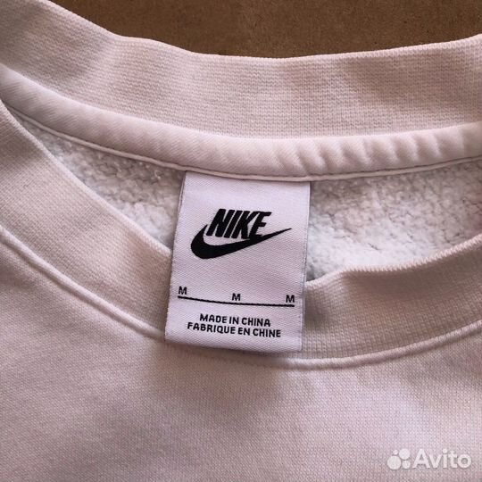 Белый свитшот Nike оригинал streetwear