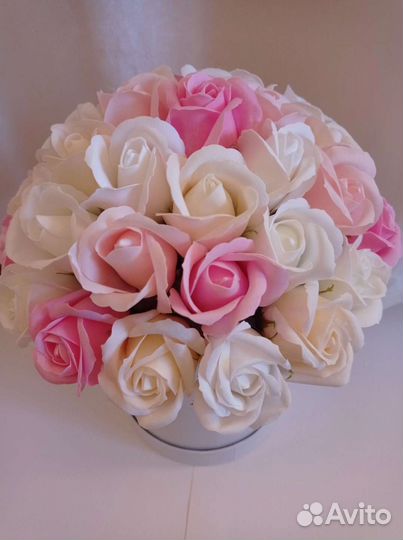 Букет из мыльных роз