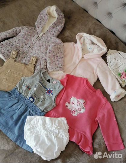 Вещи пакетом на девочку 3-6 месяцев
