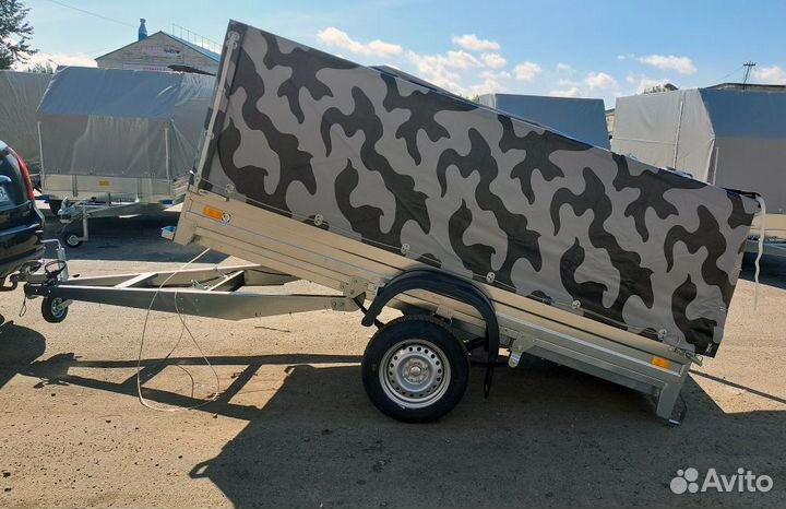 Прицеп оцинкованный 2.7х1.4 с тентом 1000 мм