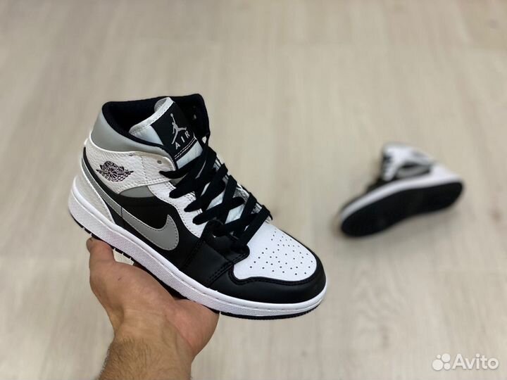 Кроссовки Air Jordan 1 White Shadow (36-45)