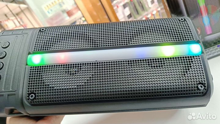 Блютуз колонка 20Вт новая + караоке