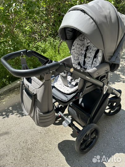 Коляска 2 в 1 эко кожа