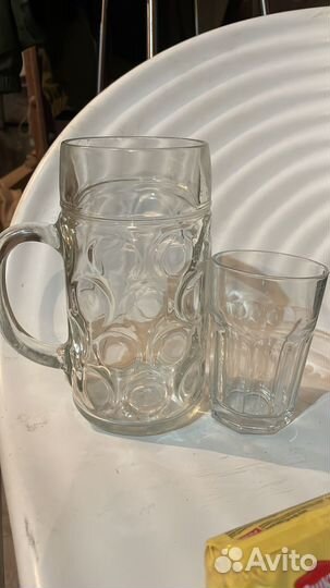 Кружки литровые пивные новые