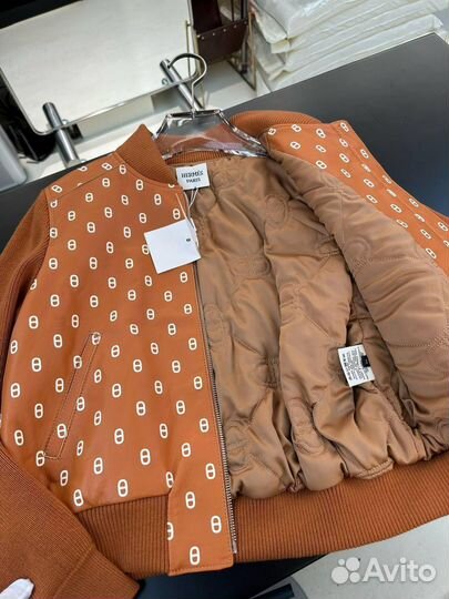Кожаная куртка Hermes женская