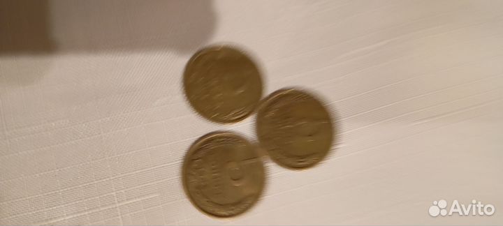 Монеты СССР 5 копеек 20 штук