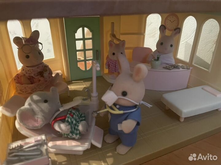 Sylvanian Families дома, больница, мебель