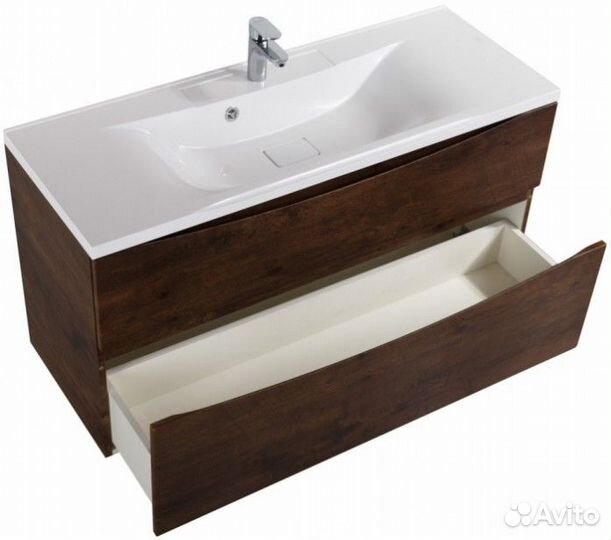 Тумба с раковиной BelBagno Marino-H60 120-BB1200/450-LV-MR-PR Rovere Moro