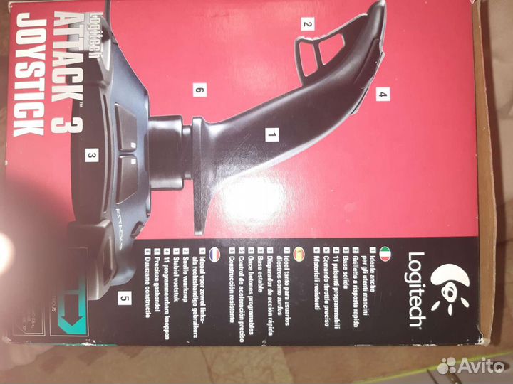 Джойстик logitech attack 3. Состояние нового. Рабо
