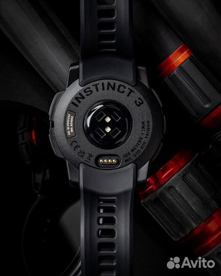 Часы Garmin Instinct 3 50mm, Solar черный