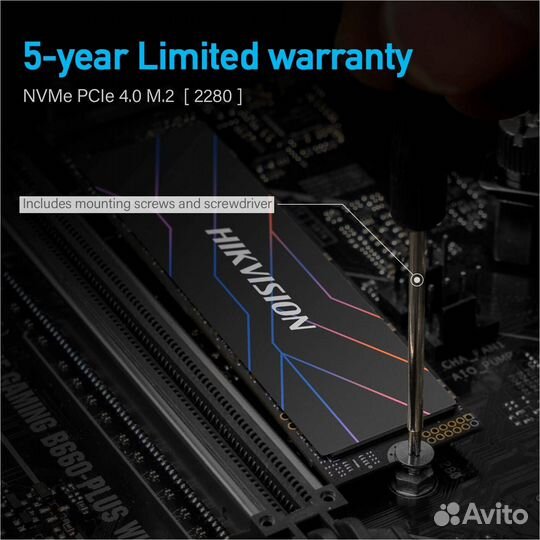 SSD Hikvision G4000 Pci-e 4.0 2Tb (BOX) новый