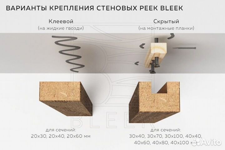 Стеновые реечные панели (шпон дуба + мдф)