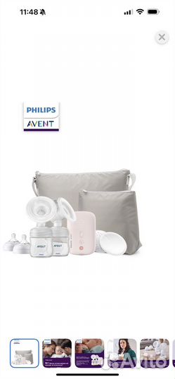 Молокоотсос philips avent двойной электрический