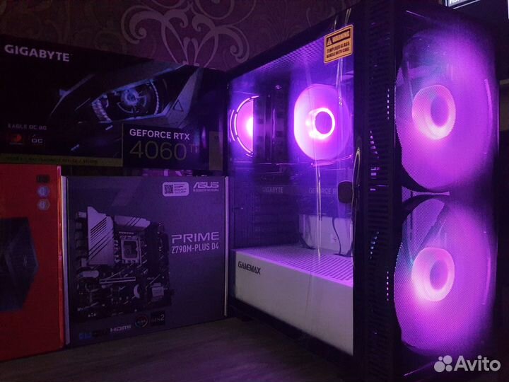 Геймерский Пк RTX 4060Ti+Core i5 12600KF/Z790 Asus