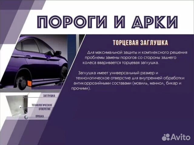 Ремкомплект порогов Audi A4 (B8) Седан