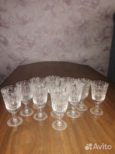 Хрустальные рюмки на ножке СССР