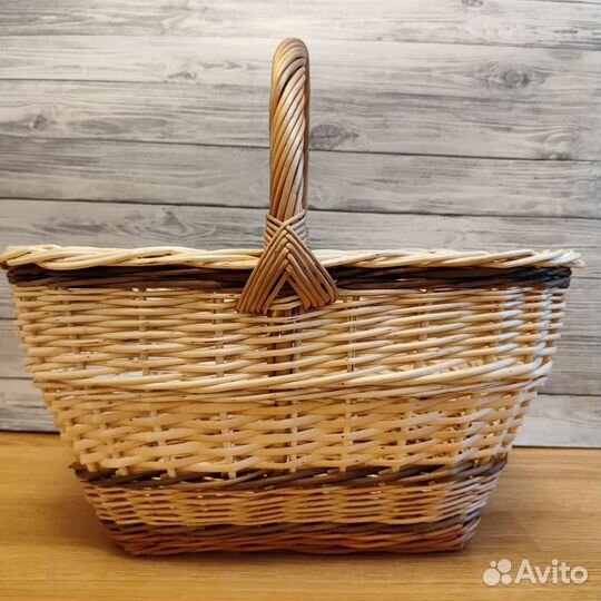 Корзина плетёная новая прямоугольная