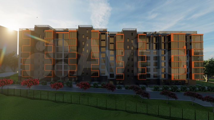 1-к. квартира, 45,7 м², 2/8 эт.