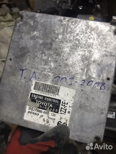 Эбу блок управления двигателя Тойота Авенсис 1.8л