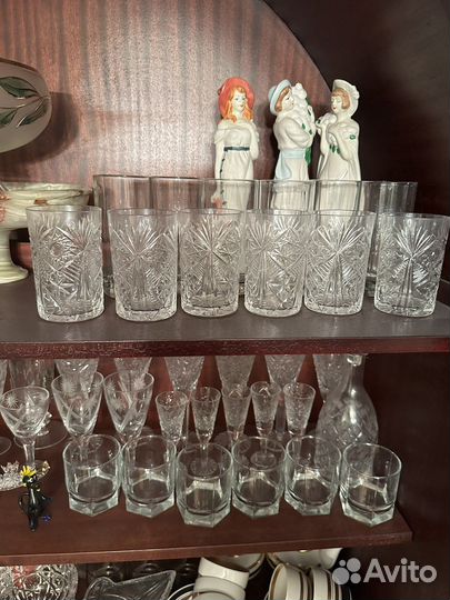 Посуда, сервиз, бокалы, рюмки, тарелки СССР