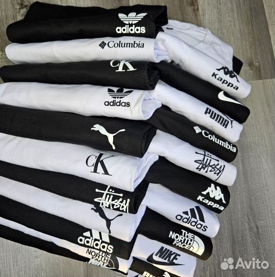 Футболки их хлопка, авито-доставка, унисекс