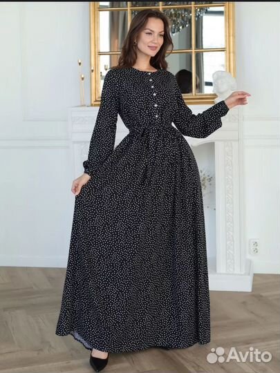 Платье в горошек
