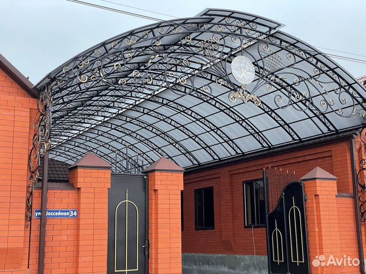 Навесы кованные