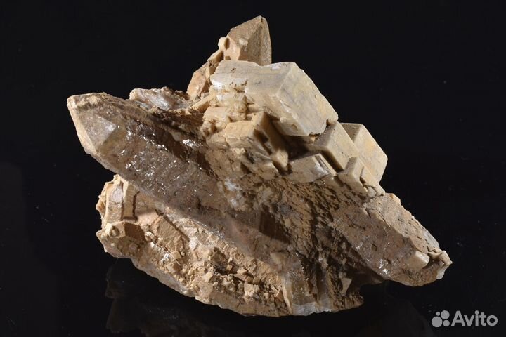 Друза кристаллов. Кварц, кальцит. Лот №587