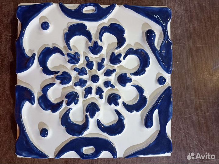 Изразцы 20*20 см с росписью. Керамика, майолика