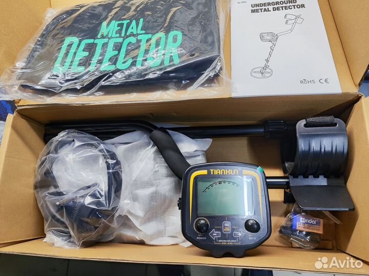 Металлоискатель грунтовой новый Рюкзак, наушники