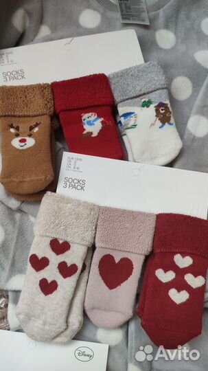 Носочки, варежки h&m новое