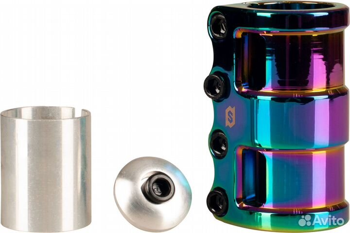 Зажим skip Quadruple неохром Nov167