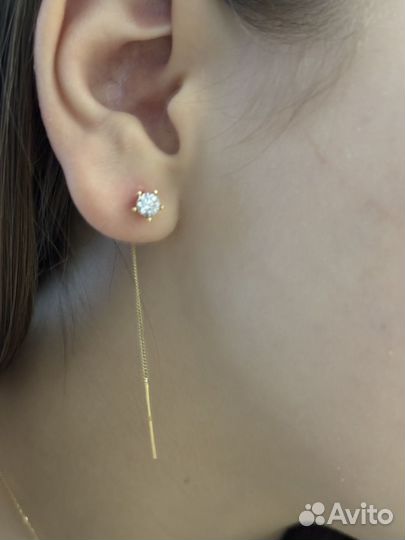 Золотые серьги