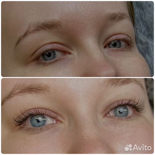 Наращивание ресниц + LED