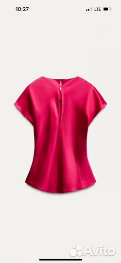 Атласный топ Zara