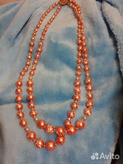 Винтажные бусы бижутерия