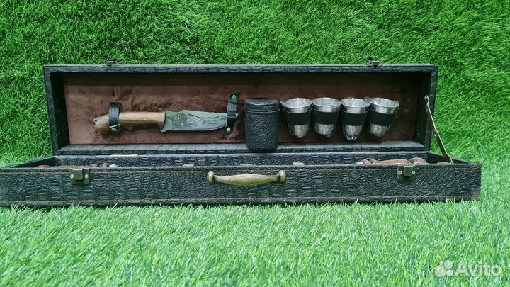 Набор шампуров Подарочный набор + Нож Кизлярский