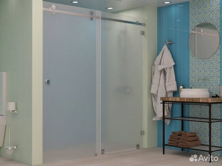 Стеклянная душевая под заказ