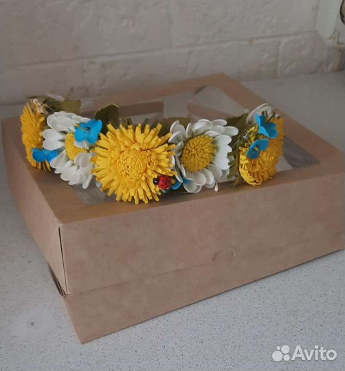 Ободок для волос ручной работы