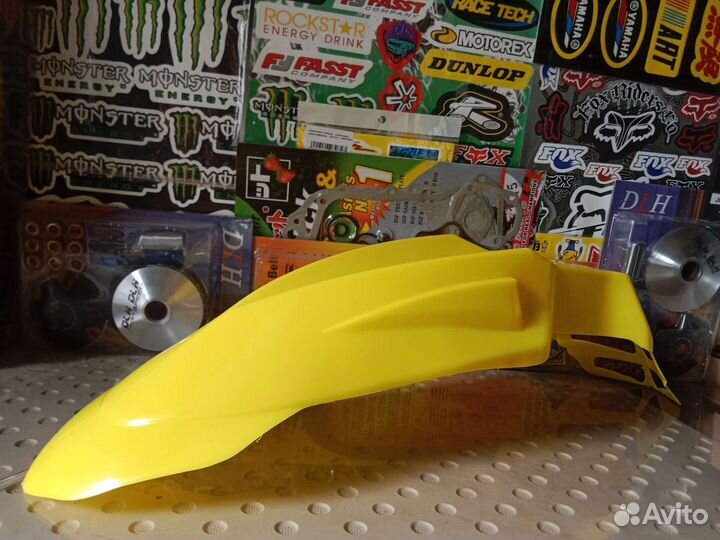 Крыло на кроссовый мотоцикл желтое