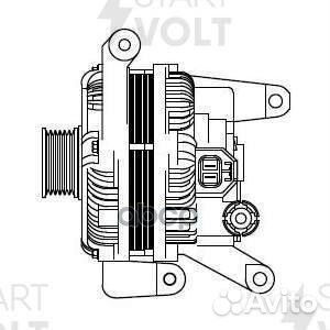 Генератор для а/м Mazda 3 BK (03) 2.0i/5 (05)