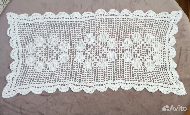 Салфетка хлопоковое кружево (винтаж, СССР)