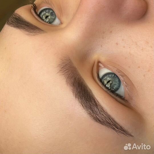 Окрашивание бровей (краска/хна)