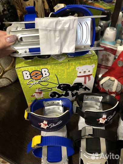 Коньки детские раздвижные двухполозные р.24-34